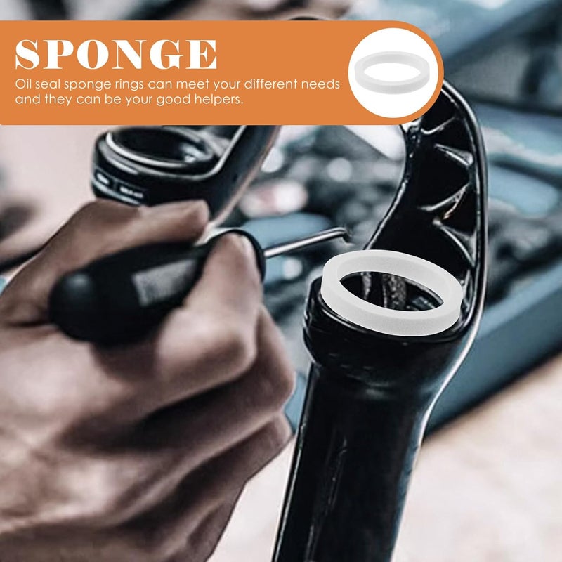 32mm Front Fork Oil Seal Sponge Ring for Mountain Bike Suspension, Oil Absorption Sponge and Sealing Washer Ring for Cycling Fork Maintenance and Dust Protection - Image 5