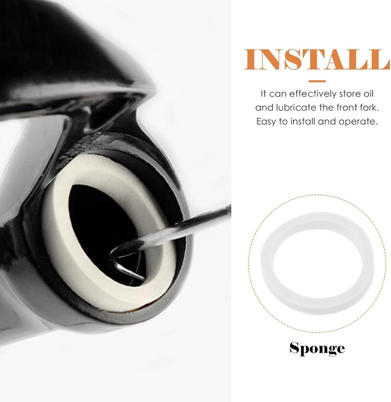 32mm Front Fork Oil Seal Sponge Ring for Mountain Bike Suspension, Oil Absorption Sponge and Sealing Washer Ring for Cycling Fork Maintenance and Dust Protection - Image 3