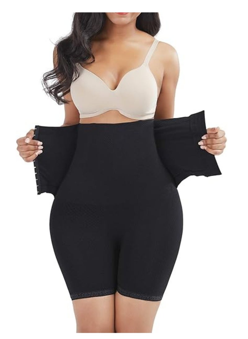 كيور مشد بطن نسائي ضاغط بخصر مرتفع | جهاز تدريب لحرق دهون البطن | تنحيف الفخذين | بدلة جسم مشدودة سوداء - Image 5