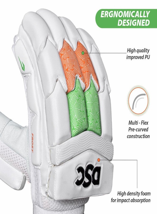 DSC Frost Leather Cricket Batting Gloves, Size - Mens, Right Hand - Image 2