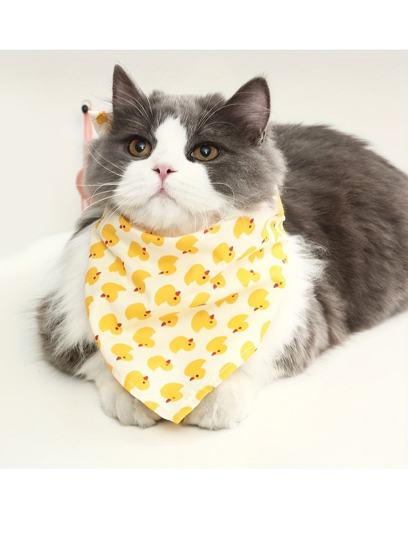 Generic Fashionable Pet Bandana - Super-Soft & Quick-Dry Scarf for Dogs & Cats - Adjustable, Vibrant Designs - Perfect Unisex Costume Accessory for Medium, and Large Pets  - Image 4