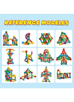 Magblock 90Pcs Magnetic Building Sticks Blocks Toys Gift For Boys And Girls, Magnet Sticks Balls And Rods Building Toy Sets, Sensory Montessori Toys For Preschool Toddlers Kids  - Image 4