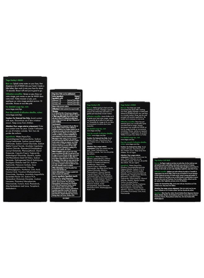 Tiege Hanley 90-Day Large Advanced Skin Care Routine for Men - Face Wash Kit for Fines Lines - Men's Skincare Set Includes Face Wash, Facial Scrub, Moisturizer, & Clay Mask - Image 2