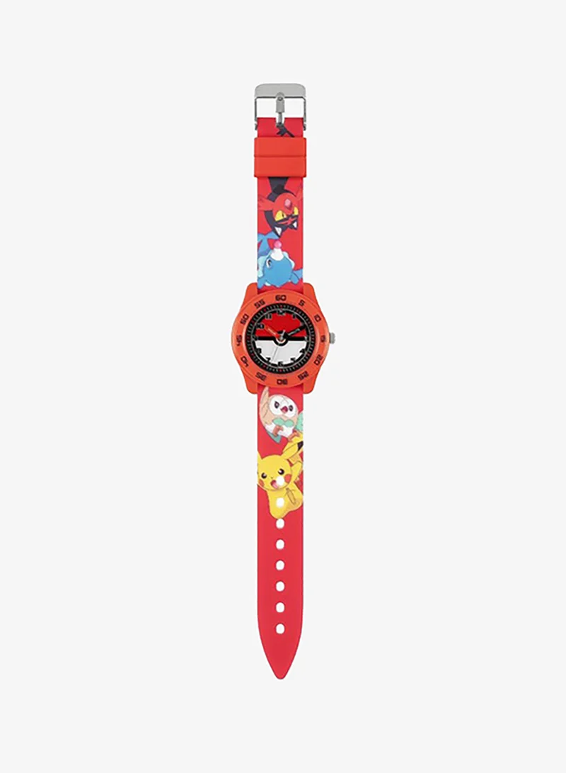 Disney Boys Analog Round Shape Silicone Wrist Watch - POK9023 - 32 Millimeter