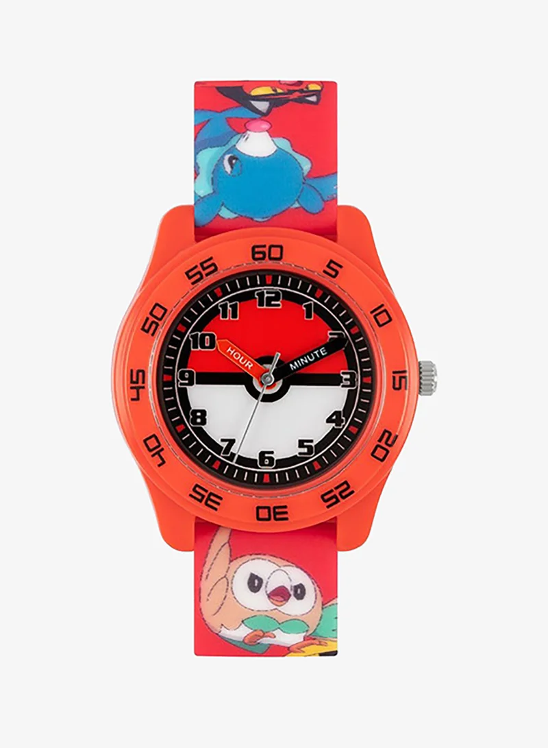 Disney Boys Analog Round Shape Silicone Wrist Watch - POK9023 - 32 Millimeter