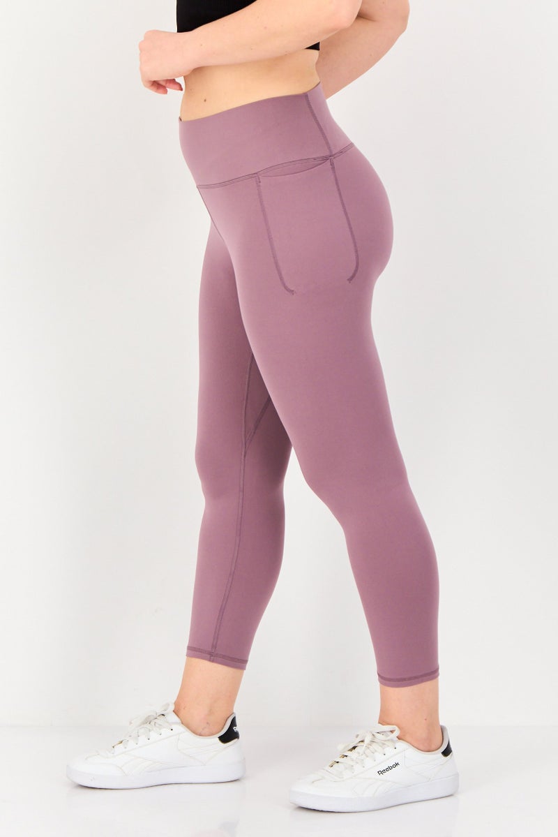 UNDER ARMOUR Women Sportswear Fit Pull On Training Leggings, Purple - Image 2