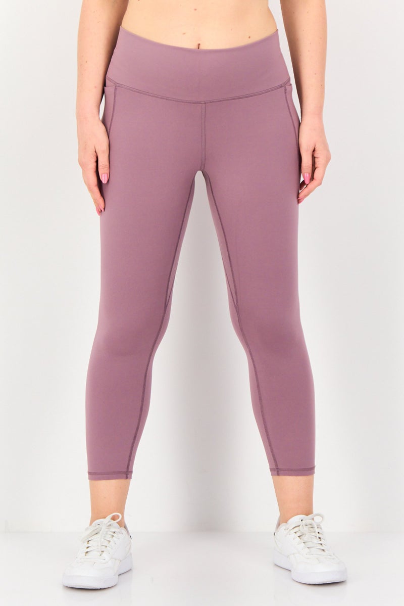 UNDER ARMOUR Women Sportswear Fit Pull On Training Leggings, Purple - Image 1