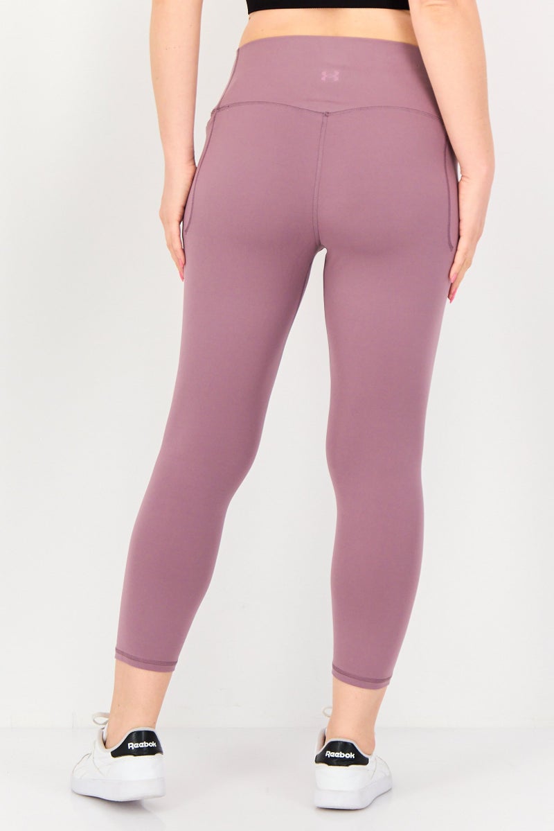 UNDER ARMOUR Women Sportswear Fit Pull On Training Leggings, Purple - Image 3
