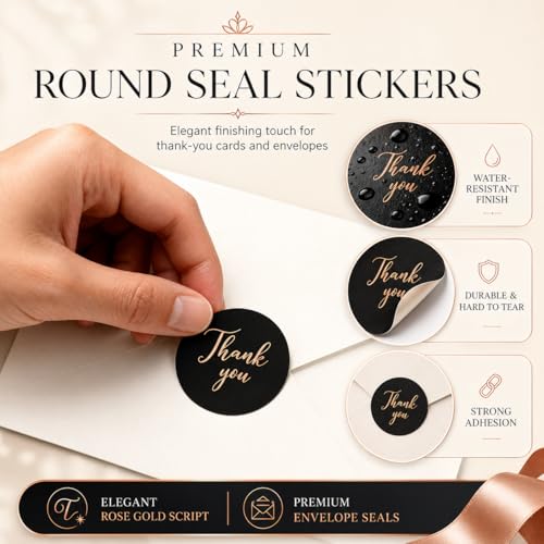 KAICN Black & Rose Gold Thank You Cards with Envelopes – 30 Pack 4x6 Inch Elegant Premium Foil Thank You Note Cards, Bulk Appreciation Cards for Business, Teacher, Wedding & Client Gifts - Image 4