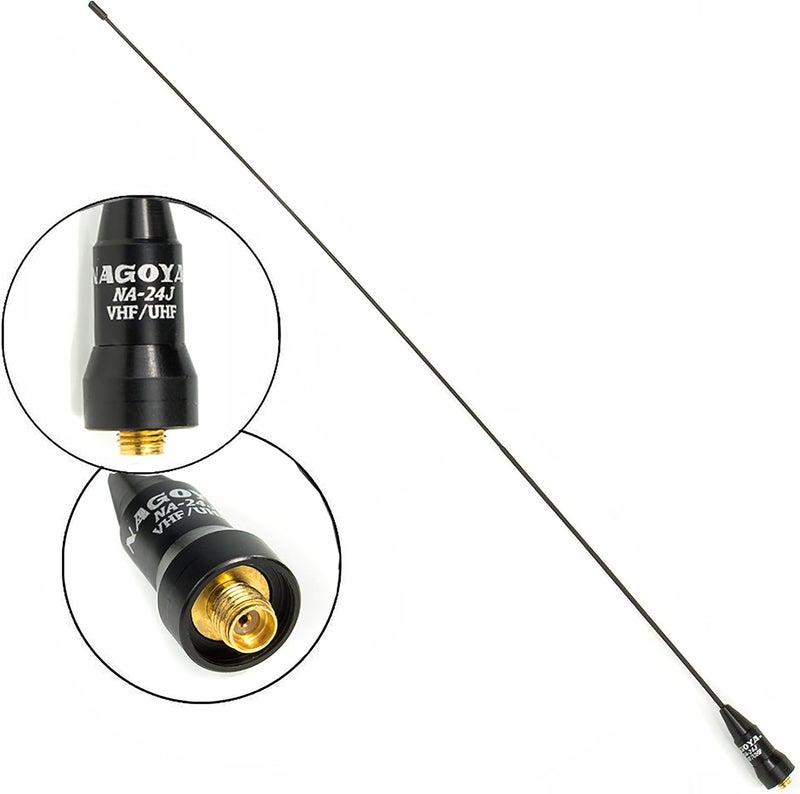 BTECH Authentic Genuine Nagoya NA-24J 16.2-Inch Ultra Whip VHF/UHF (144/430Mhz) Antenna SMA-Female for and BaoFeng Radios - Image 1