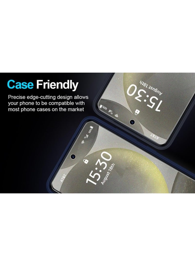 Muzz 2 Pack Anti-Glare Matte Screen Protector for Samsung Galaxy S24 Ultra, 9H Tempered Glass Film, [Scratch Resistant] [Anti-Fingerprint] [ Smooth as Silk] (Galaxy S24 Ultra) - Image 3