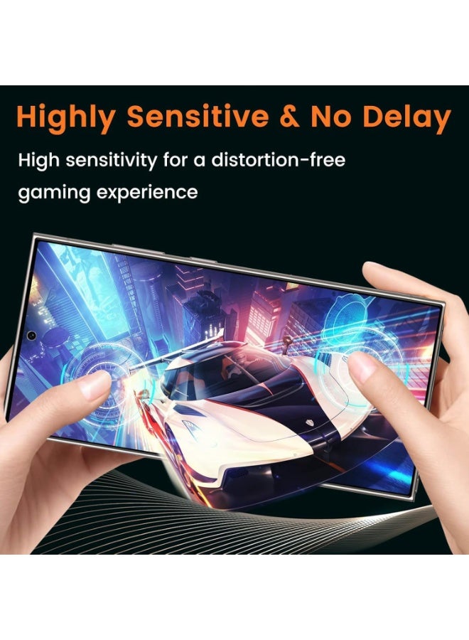 Muzz 2 Pack Anti-Glare Matte Screen Protector for Samsung Galaxy S24 Ultra, 9H Tempered Glass Film, [Scratch Resistant] [Anti-Fingerprint] [ Smooth as Silk] (Galaxy S24 Ultra) - Image 4