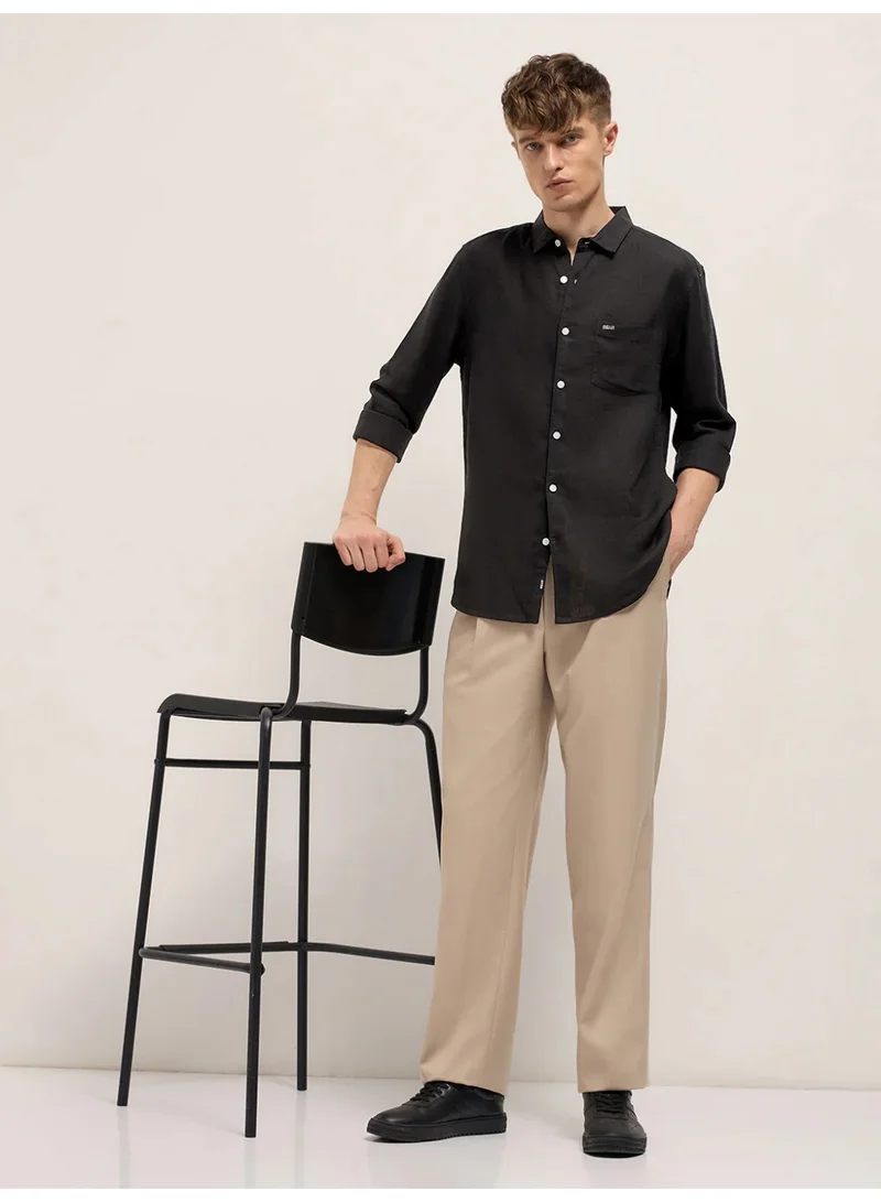 THE BEAR HOUSE Men’s Long Sleeve Shirt – Classic, Comfortable and Stylish Essential for Work, Travel or Casual Outings