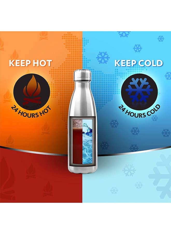 Borosil Vacuum Insulated Copper Coated Inner Bolt Water Bottle, Sports Bottle, Yoga Bottle, Outdoor, Portableleak Proof, Reusable Water Bottle Stainless Steel, 500 Ml, Isfgbo0500S - Image 4