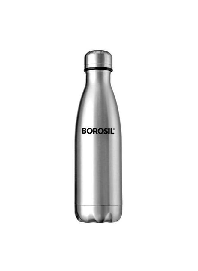 Borosil Vacuum Insulated Copper Coated Inner Bolt Water Bottle, Sports Bottle, Yoga Bottle, Outdoor, Portableleak Proof, Reusable Water Bottle Stainless Steel, 500 Ml, Isfgbo0500S - Image 1