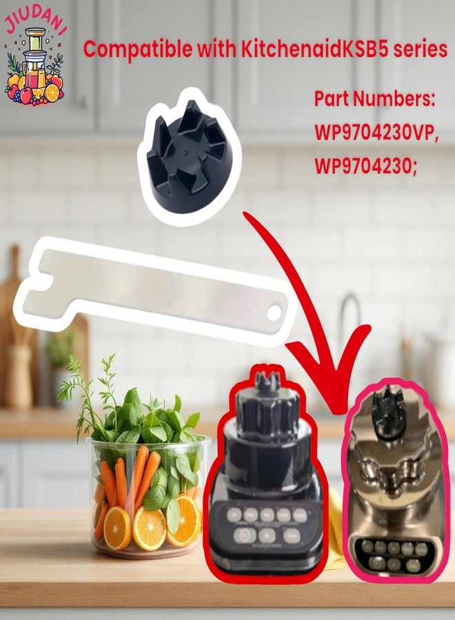 JIUDANI 9704230 Replacement Blender Coupler with Removal Tool Replacement for Blender KSB5 KSB3 Replaces WP9704230VP, WP9704230 - Image 4