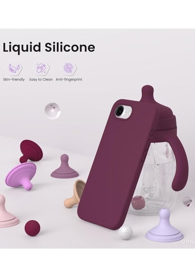 ELTRAZONE iPhone 16e Case Cover 6.1-Inch – Premium Silicone Protective Phone Case with Soft Microfiber Lining, Anti-Scratch Shockproof Bumper, Slim Fit Drop Protection, Durable & Lightweight Grip-Friendly Cover for iPhone 16e – Daily Use & Stylish Design Maroon - Image 5