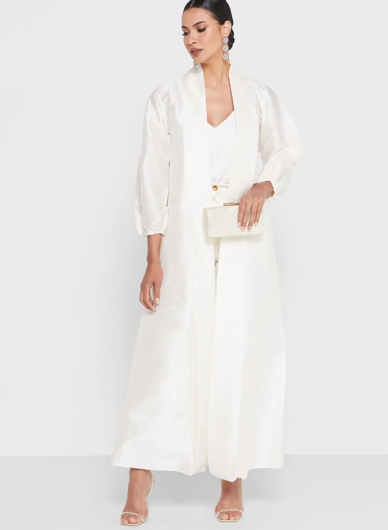 Khizana Plus size puff sleeve abaya