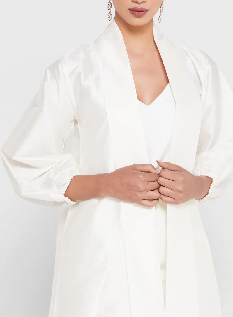 Khizana Plus size puff sleeve abaya