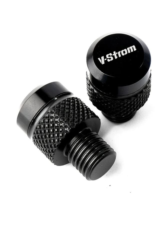 سداد ثقب مرآة الدراجة النارية الأسود برغي M10x1.25 لسوزوكي V Strom DL650 1000 XT 1050 - Image 1