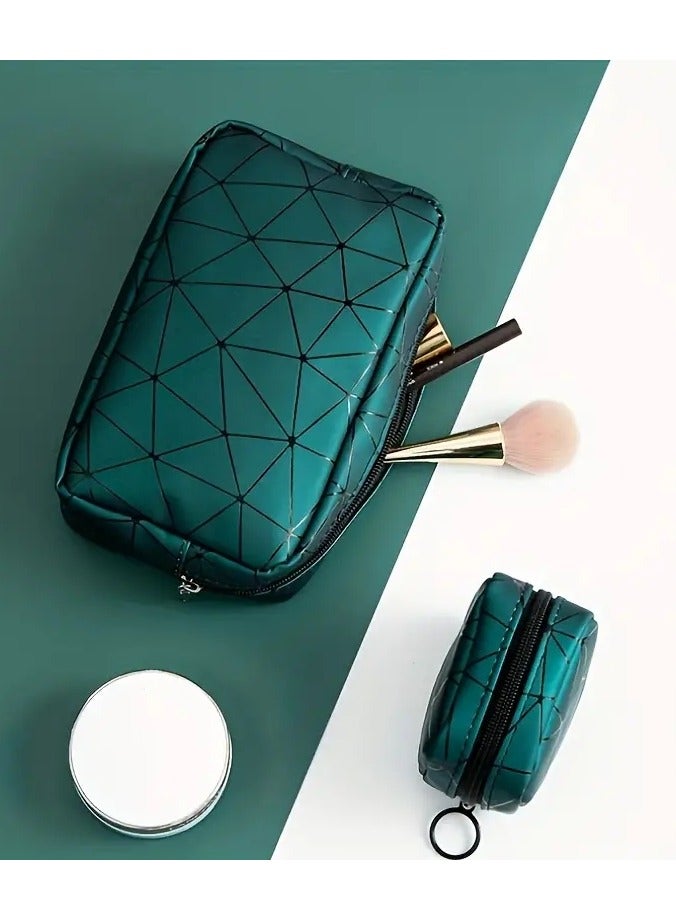 ORiTi Small PU lipsticks Zipper Bag ,Travel Coin pouch Sanitary Napkin Storage Bag ,Travel  Toiletry Pouch Coin Purse cosmetic Organizer - Image 2