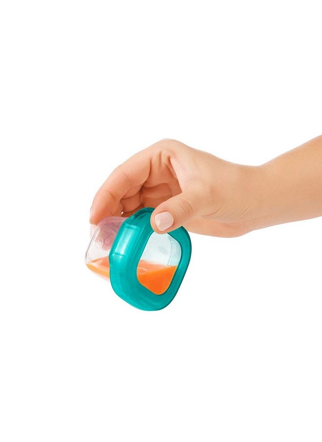 OXO TOT OXO Tot Baby Blocks Freezer Storage Containers 2 Oz - Teal  - Image 4