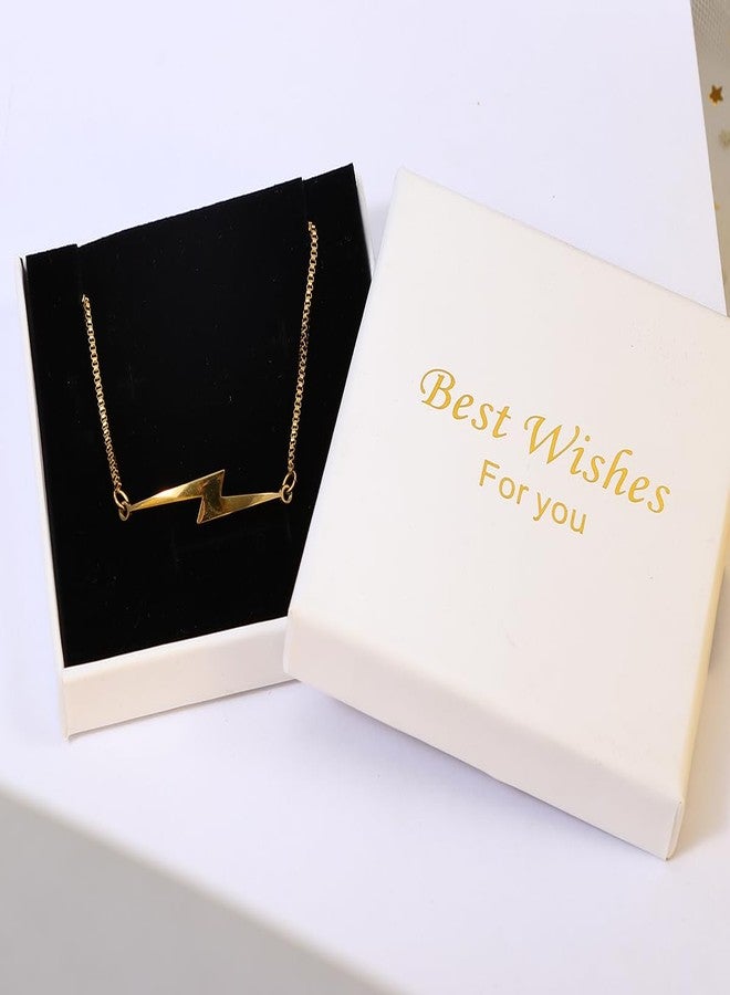 MANZHEN 3 Colors Simple Charm Lightning Bolt Adjustable Bracelet Weather Jewelry (gold) - Image 4
