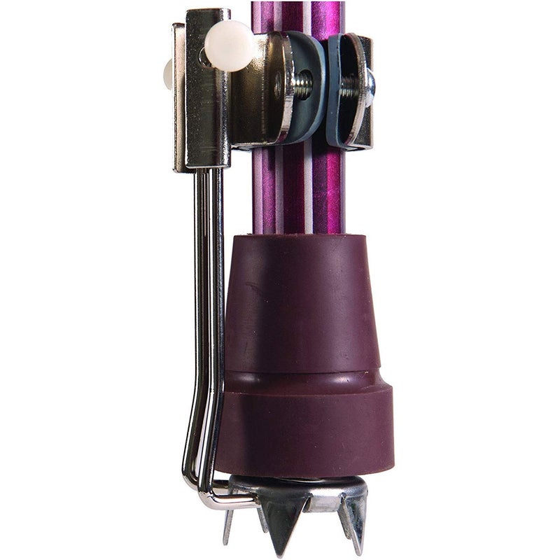 DMI Retractable 5 Prong Attachment Tip for Snow and Ice to assist with Grip, can be used on Canes, Crutches or Walkers, 1 Each - Image 1