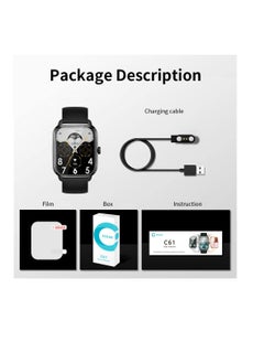 ColMi Smart Watch For Men Women  Full Screen Bluetooth Calling Heart Rate Sleep Monitor 100+ Sport Models  - Image 5
