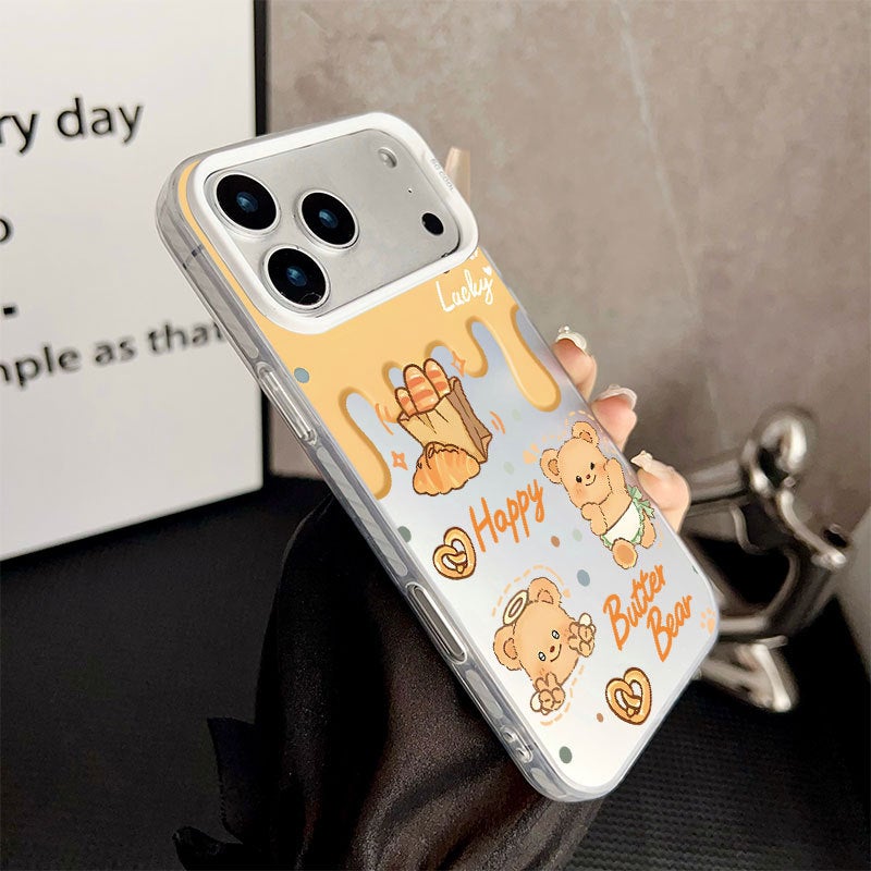 Apple iPhone 17 Pro Max phone case with a creative cartoon design of a fried egg chef cat for drop protection - Image 3
