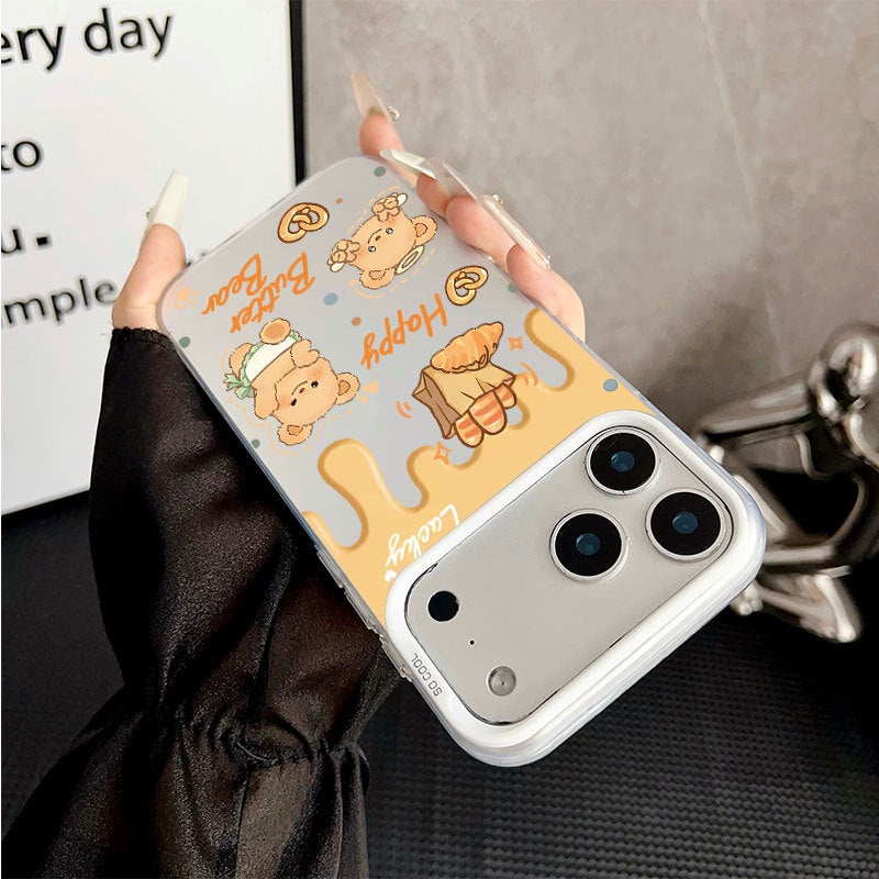 Apple iPhone 17 Pro Max phone case with a creative cartoon design of a fried egg chef cat for drop protection - Image 2