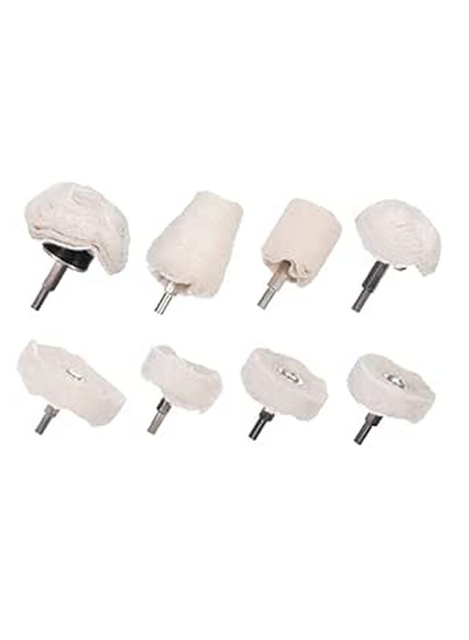 8 Pcs 5 Inch Polishing Buffing Pad Set For Motorcycle Wheel Chrome And Grinder - Image 1