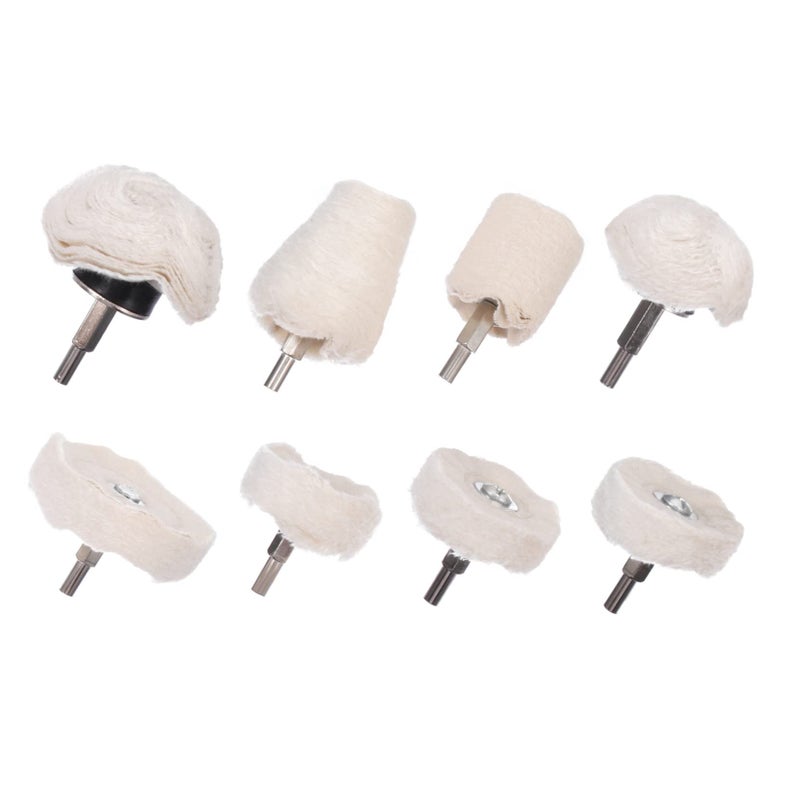 8 Pcs 5 Inch Polishing Buffing Pad Set For Motorcycle Wheel Chrome And Grinder - Image 2