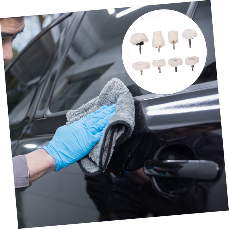 8 Pcs 5 Inch Polishing Buffing Pad Set For Motorcycle Wheel Chrome And Grinder - Image 4