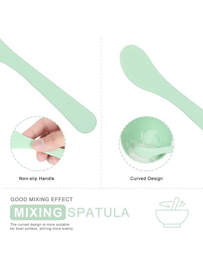Plazuria Plazuria Face Mask Mixing Bowl Set, 5 in 1 DIY Facemask Mixing Tool Kit with Facial Mask Bowl Stick Spatula Silicone Face Mask Brush & Premium Soft Face Brushes - Image 5