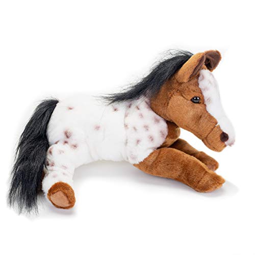 DEMDACO Laying Large Appaloosa Horse Spotted Children's Plush Stuffed Animal - Image 3