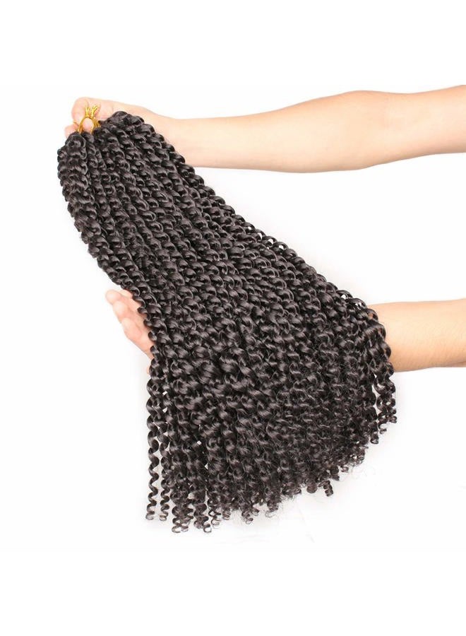 Leeven ضفائر شعر كروشيه بعمق 18 بوصة بتقنية الباشن تويست لعمل لوك الفراشة 2 قطع من شعر كروشيه مائي مموج للنساء 2# - Image 2