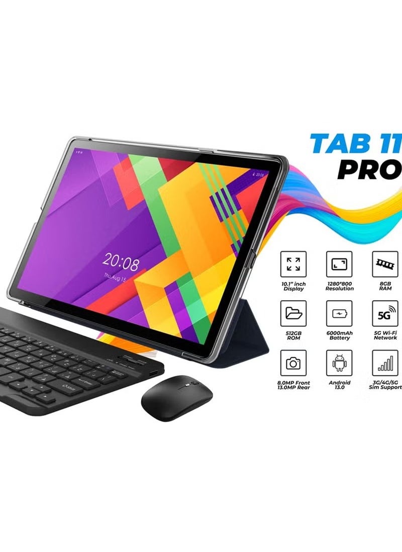 Oteeto Oteeto Tab 11 Pro 10.1 Inch Display Android Tablet With 8 GB RAM 512 GB ROM and 6000 mAh Battery Grey  - Image 4