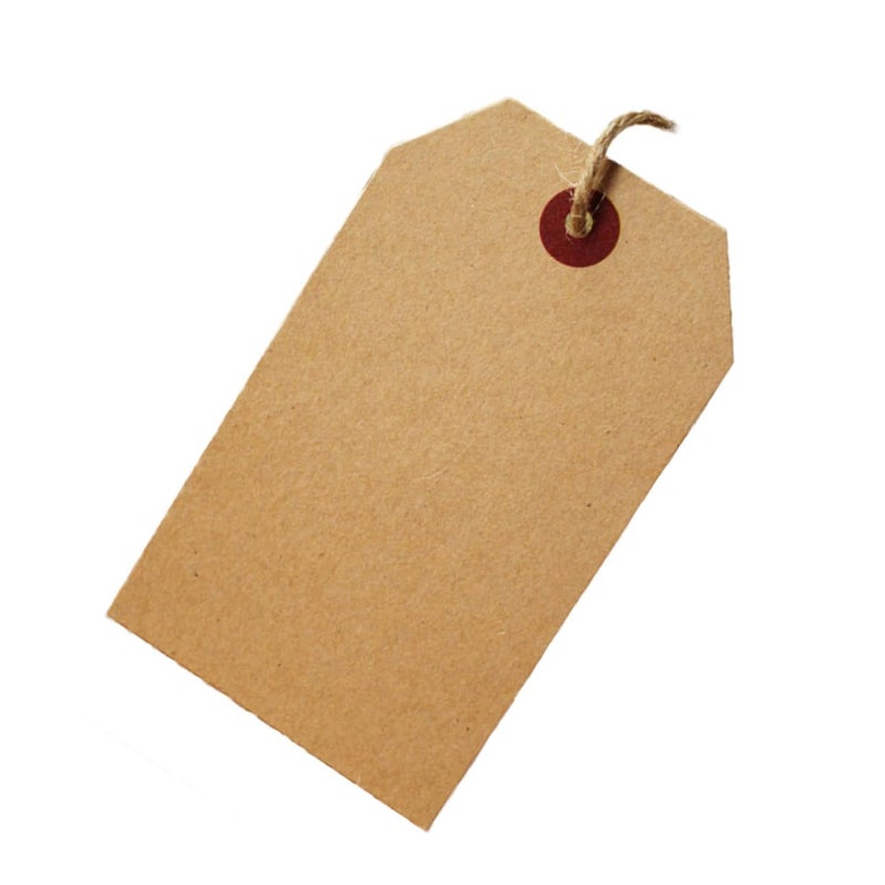 Brown Kraft Paper Tags 100pcs Blank DIY Craft Labels Smooth Finish Wedding Birthday Party - Image 2