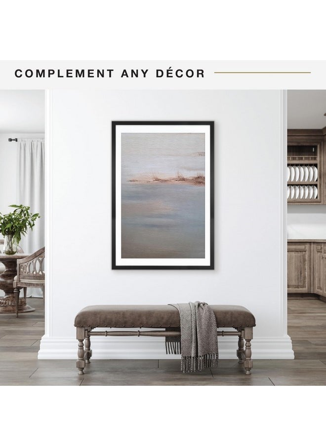 MCS MCS Studio Gallery 27x40 Matted to 24x36 Poster Frame Black Woodgrain, Vertical & Horizontal Wall Hanging Large Picture Frame for Photos, Posters & Art Prints (1-Pack)  - Image 2