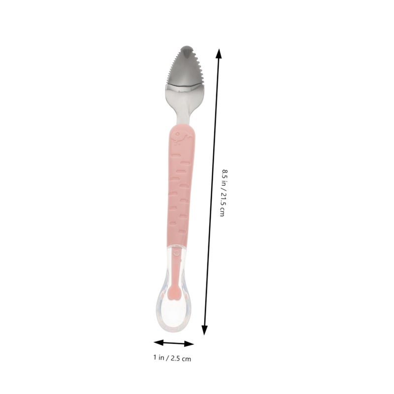 Stainless Steel Baby Feeding Spoon Safe Smooth Edge for Applesauce Purees Easy to Clean - Image 3