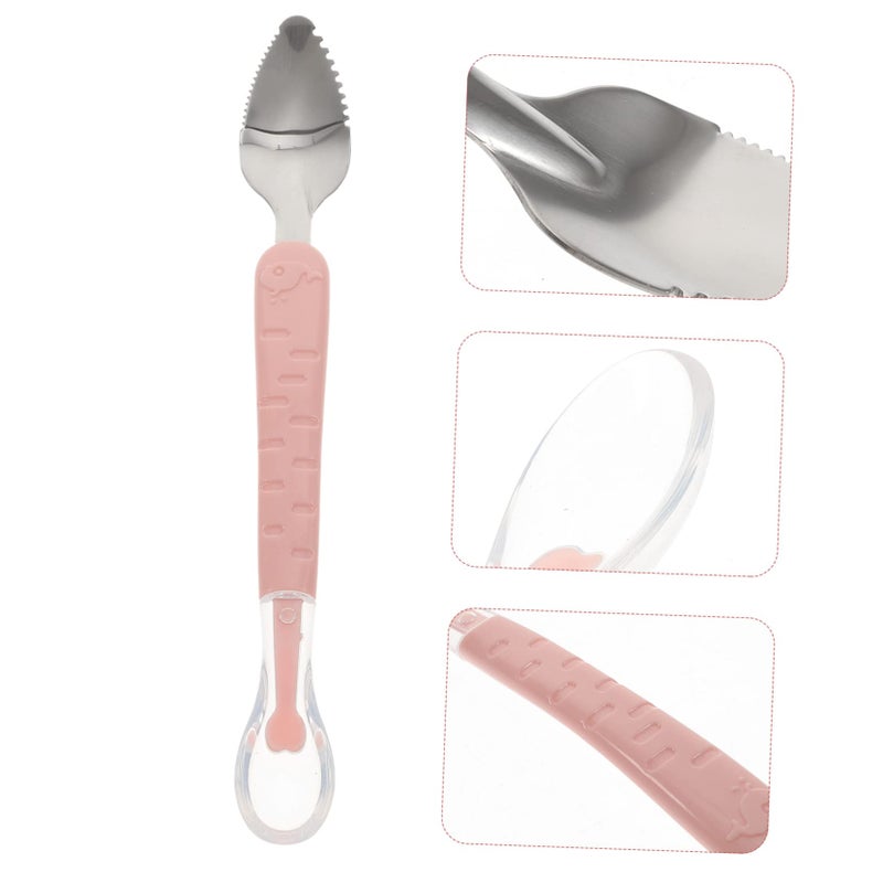 Stainless Steel Baby Feeding Spoon Safe Smooth Edge for Applesauce Purees Easy to Clean - Image 4