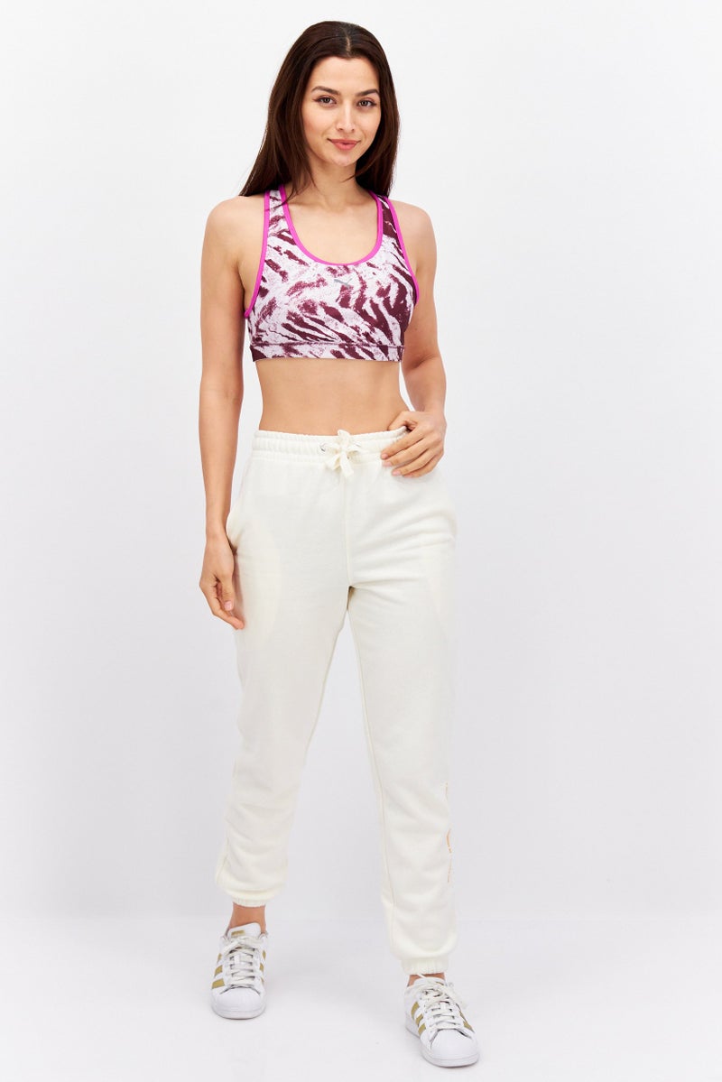 PUMA Women Sportswear Fit Padded Training Sports Bra, Purple Combo - Image 2