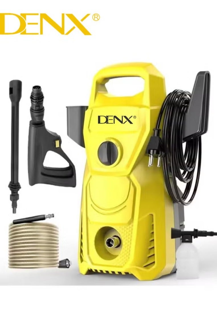 Denx Heavy-Duty Portable Electric Pressure Washer 1600W – Car, Home & Garden Cleaning Machine with Cleaning Gun, 1.5m Hose, Soap Dispenser & Cleaning Needle - Image 2