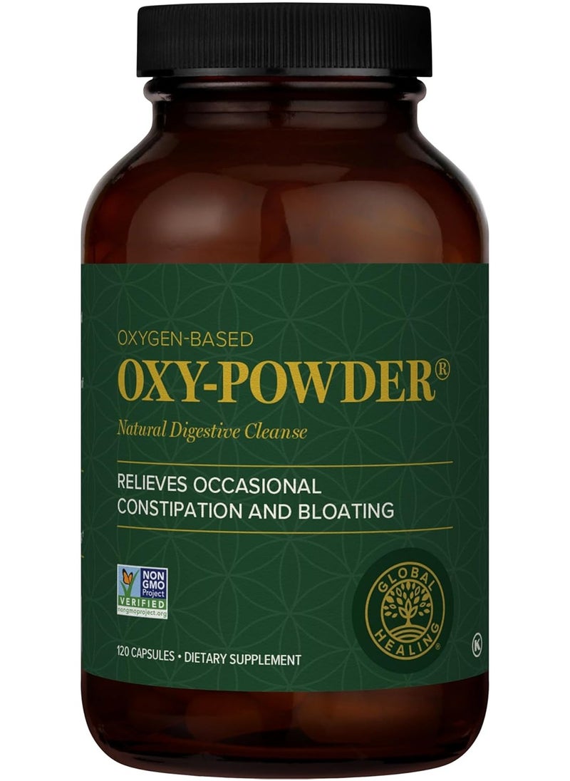 global healing center - Oxy-Powder Oxygen Based Safe and Natural Colon Cleanser and Relief from Occasional Constipation (120 Capsules) - Image 1