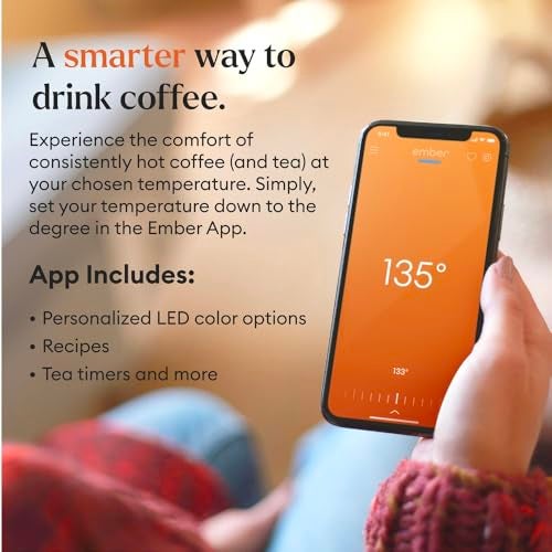Ember Temperature Control Smart Mug 2, 10 Oz, App-Controlled Heated Coffee Mug with 80 Min Battery Life and Improved Design, Black - Image 2
