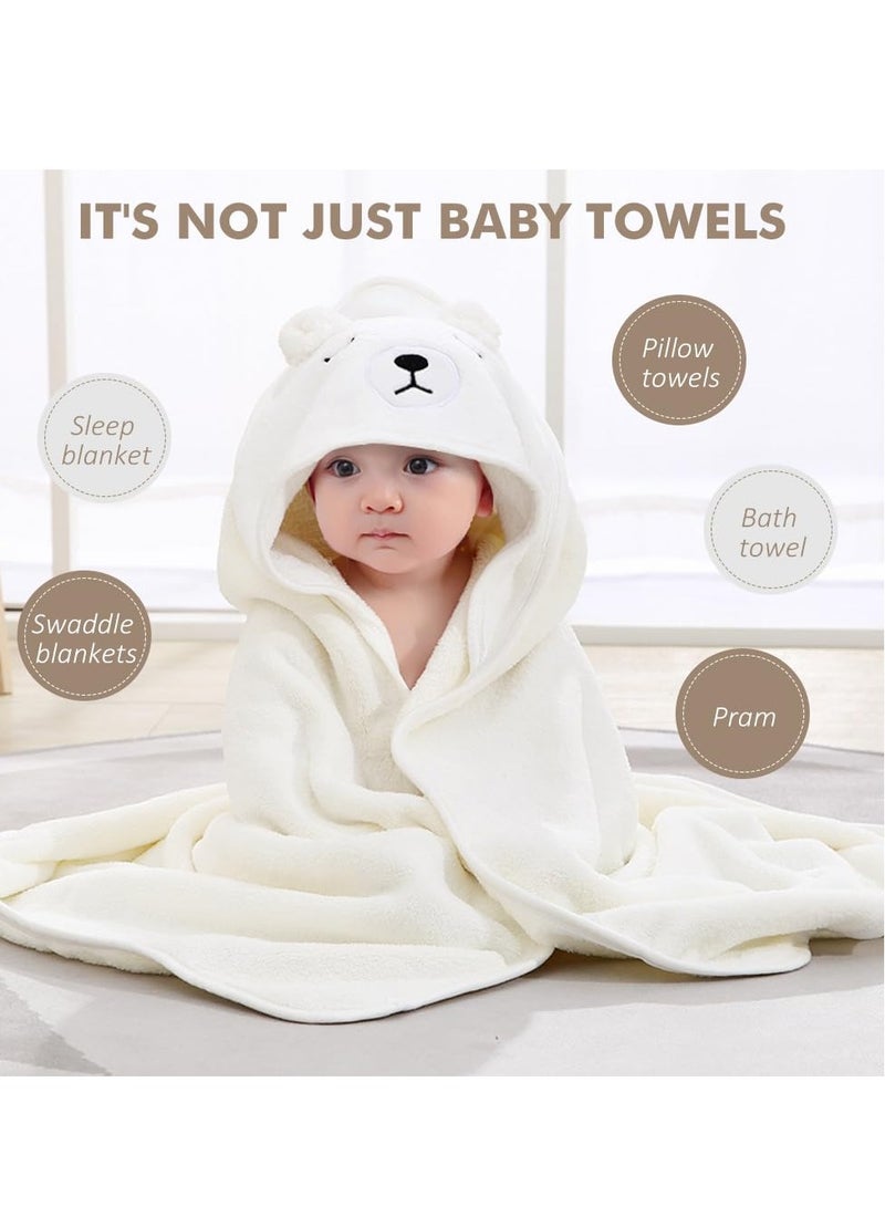 Hooded Baby Towel - Premium Soft Bath Towel for Bathtub for Babie, Newborn, Infant - Ultra Absorbent, Natural Baby Stuff Towel for Boy and Girl - Image 3