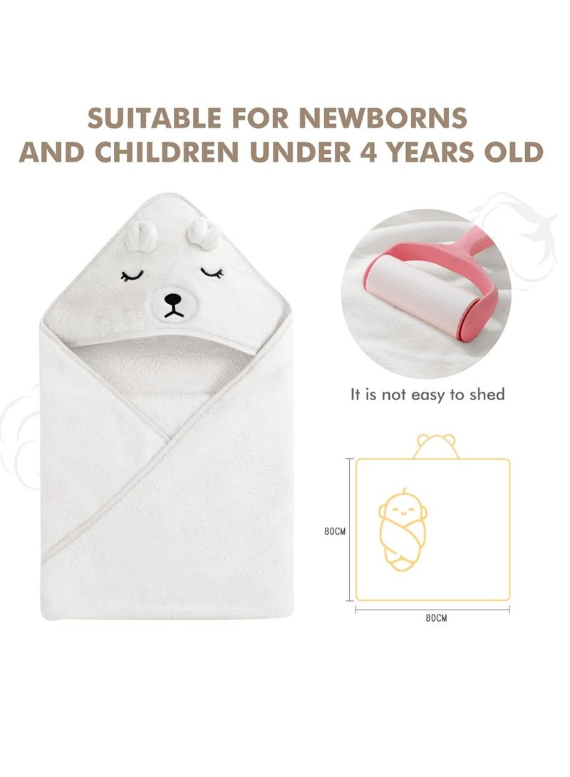 Hooded Baby Towel - Premium Soft Bath Towel for Bathtub for Babie, Newborn, Infant - Ultra Absorbent, Natural Baby Stuff Towel for Boy and Girl - Image 4
