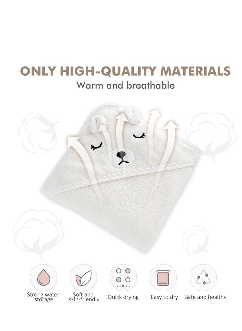 Hooded Baby Towel - Premium Soft Bath Towel for Bathtub for Babie, Newborn, Infant - Ultra Absorbent, Natural Baby Stuff Towel for Boy and Girl - Image 5