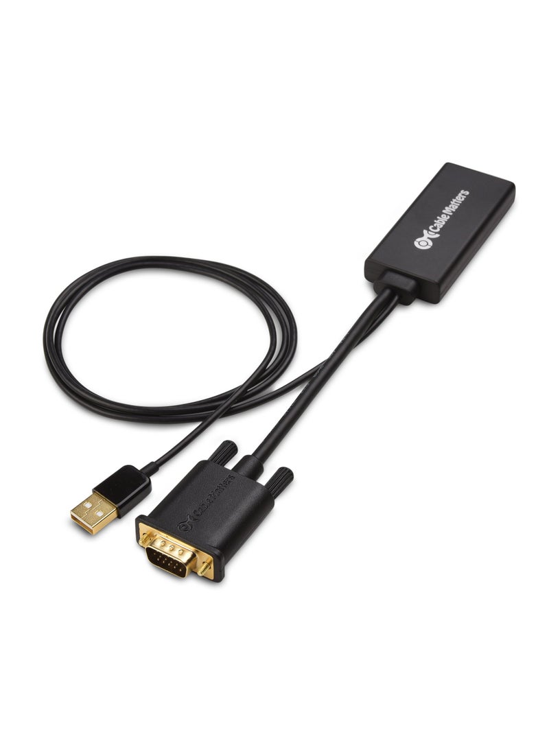 Cable Matters Cable Matters VGA to HDMI Adapter for Monitor and TV (VGA to HDMI Converter) with Audio Support  - Image 3
